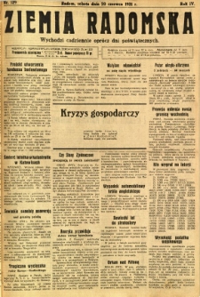 Ziemia Radomska, 1931, R. 4, nr 139