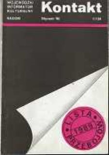 Kontakt : Wojewódzki Informator Kulturalny, 1990, nr 1