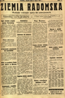 Ziemia Radomska, 1931, R. 4, nr 149