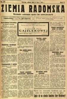 Ziemia Radomska, 1931, R. 4, nr 150