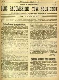 Przegląd Sejmikowy : Urzędowy Organ Sejmiku Radomskiego, 1926, R. 5, nr 45, dod.