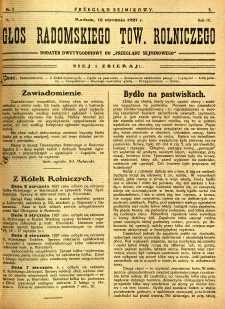 Przegląd Sejmikowy : Urzędowy Organ Sejmiku Radomskiego, 1927, R. 6, nr 2, dod.