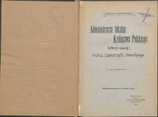 Administracja lokalna Królestwa Polskiego (1907-1905) wobec samorządu ziemskiego