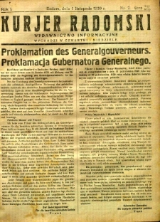 Kurier Radomski, 1939, R. 1, nr 7