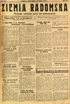 Ziemia Radomska, 1931, R. 4, nr 180