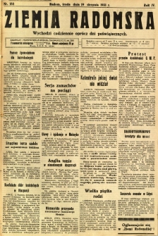 Ziemia Radomska, 1931, R. 4, nr 188