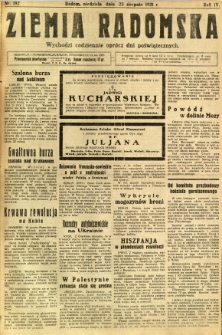 Ziemia Radomska, 1931, R. 4, nr 192