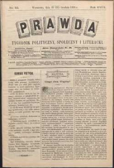 Prawda : tygodnik polityczny, społeczny i literacki, 1898, R. 18, nr 53