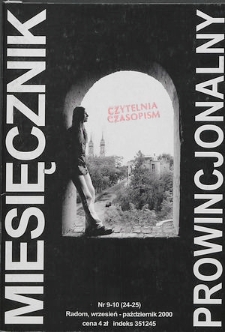 Miesięcznik Prowincjonalny, 2000, R. 3, nr 9/10