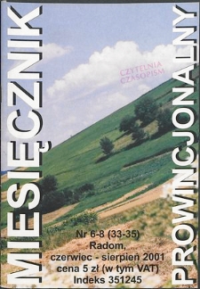 Miesięcznik Prowincjonalny, 2001, R. 4, nr 6/8
