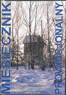 Miesięcznik Prowincjonalny, 2001, R. 4, nr 11/12