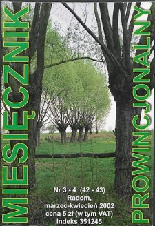 Miesięcznik Prowincjonalny, 2002, R. 5, nr 3/4
