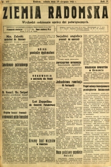 Ziemia Radomska, 1931, R. 4, nr 197
