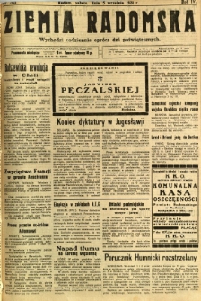 Ziemia Radomska, 1931, R. 4, nr 203