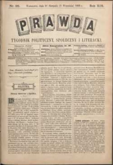 Prawda : tygodnik polityczny, społeczny i literacki, 1899, R. 19, nr 35
