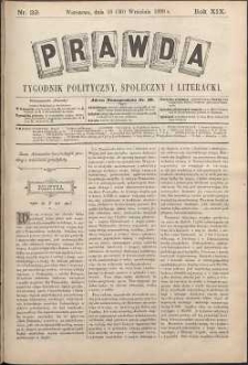 Prawda : tygodnik polityczny, społeczny i literacki, 1899, R. 19, nr 39