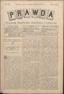 Prawda : tygodnik polityczny, społeczny i literacki, 1897, R. 17, nr 10