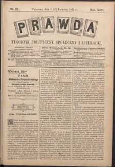 Prawda : tygodnik polityczny, społeczny i literacki, 1897, R. 17, nr 16