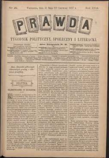 Prawda : tygodnik polityczny, społeczny i literacki, 1897, R. 17, nr 24