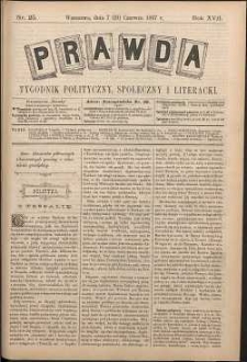Prawda : tygodnik polityczny, społeczny i literacki, 1897, R. 17, nr 25