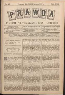 Prawda : tygodnik polityczny, społeczny i literacki, 1897, R. 17, nr 26
