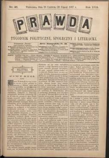Prawda : tygodnik polityczny, społeczny i literacki, 1897, R. 17, nr 28