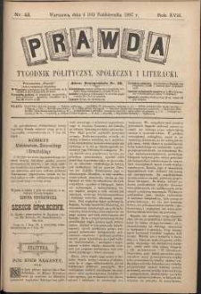 Prawda : tygodnik polityczny, społeczny i literacki, 1897, R. 17, nr 42