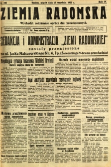 Ziemia Radomska, 1931, R. 4, nr 214