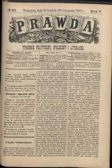 Prawda : tygodnik polityczny, społeczny i literacki, 1885, R. 5, nr 50