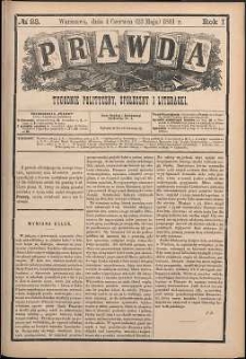 Prawda : tygodnik polityczny, społeczny i literacki, 1881, R. 1, nr 23