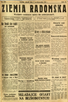 Ziemia Radomska, 1931, R. 4, nr 226