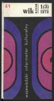 Wojewódzki Informator Kulturalny Radom, 1978, nr 1