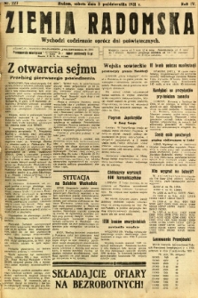 Ziemia Radomska, 1931, R. 4, nr 227
