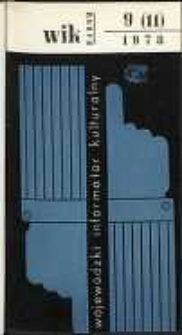 Wojewódzki Informator Kulturalny Radom, 1978, nr 9