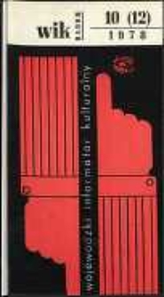 Wojewódzki Informator Kulturalny Radom, 1978, nr 10