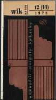Wojewódzki Informator Kulturalny Radom, 1978, nr 12