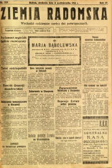 Ziemia Radomska, 1931, R. 4, nr 228