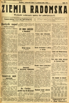 Ziemia Radomska, 1931, R. 4, nr 231