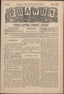 Prawda : tygodnik polityczny, społeczny i literacki, 1883, R. 3, nr 52