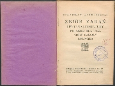 Zbi&oacute;r zadań i pytań z literatury polskiej dla uczni&oacute;w szkoły średniej. Cz. 1, wieki 16 i 17