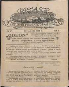 Brzask : Radomski Tygodnik Obrazkowy, 1916, R. 1, nr 16