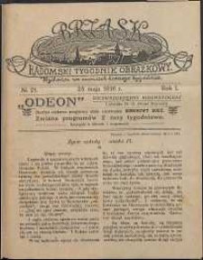 Brzask : Radomski Tygodnik Obrazkowy, 1916, R. 1, nr 21