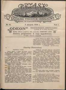Brzask : Radomski Tygodnik Obrazkowy, 1916, R. 1, nr 31
