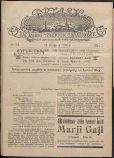 Brzask : Radomski Tygodnik Obrazkowy, 1916, R. 1, nr 34
