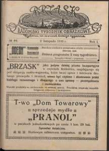 Brzask : Radomski Tygodnik Obrazkowy, 1916, R. 1, nr 44