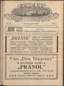 Brzask : Radomski Tygodnik Obrazkowy, 1916, R. 1, nr 46