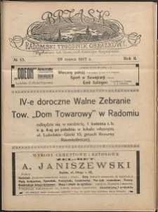 Brzask : Radomski Tygodnik Obrazkowy, 1917, R. 2, nr 13