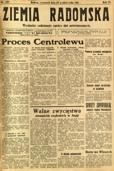 Ziemia Radomska, 1931, R. 4, nr 249