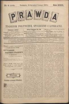 Prawda : tygodnik polityczny, społeczny i literacki, 1903, R. 23, nr 6