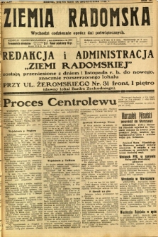 Ziemia Radomska, 1931, R. 4, nr 250